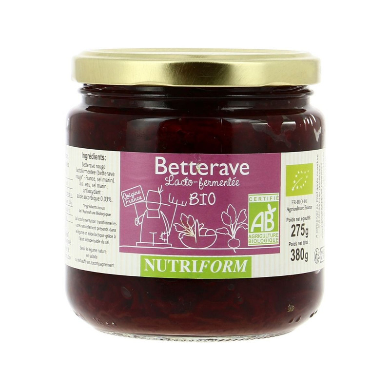 Nutriform - Betterave Rouge lacto-fermentée Bio
