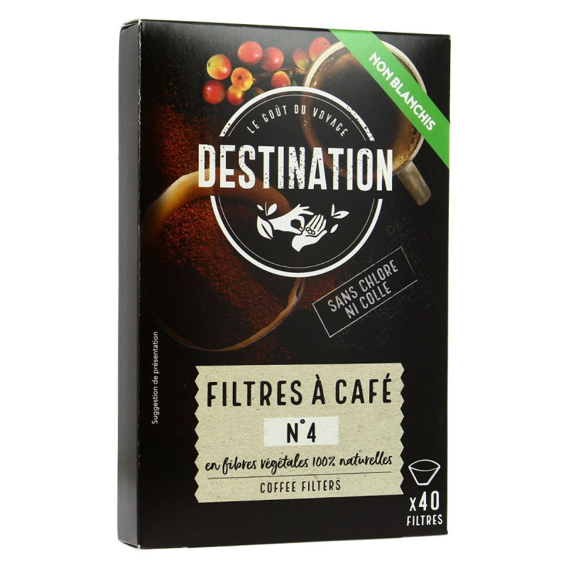 Destination café - Filtres à café n°4 écologique