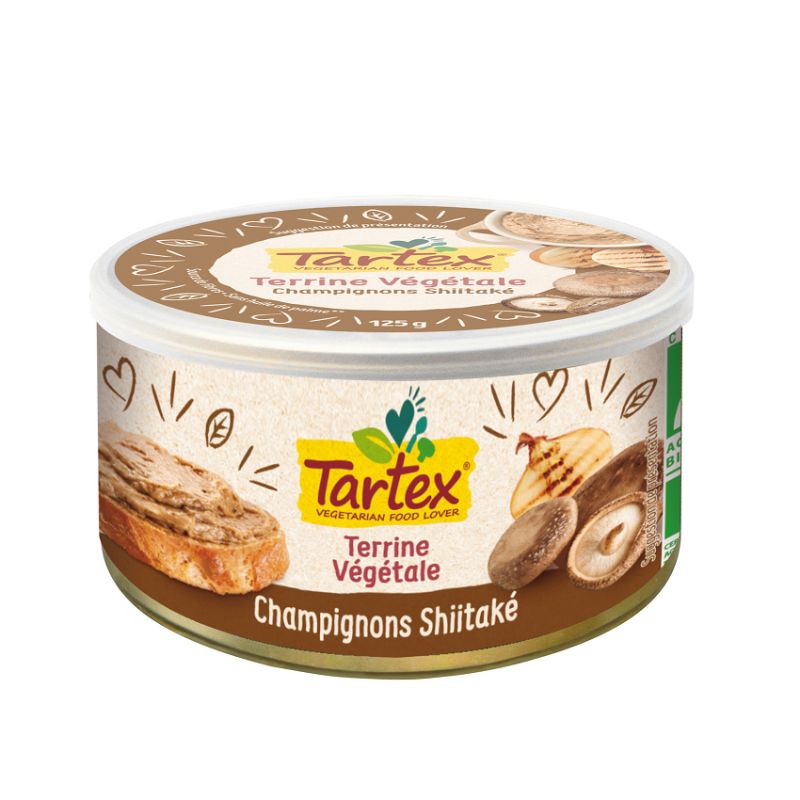 Tartex - Terrine végétale Champignons Shiitaké Bio