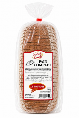 Soleil Créole - Pain complet tranché 300g
