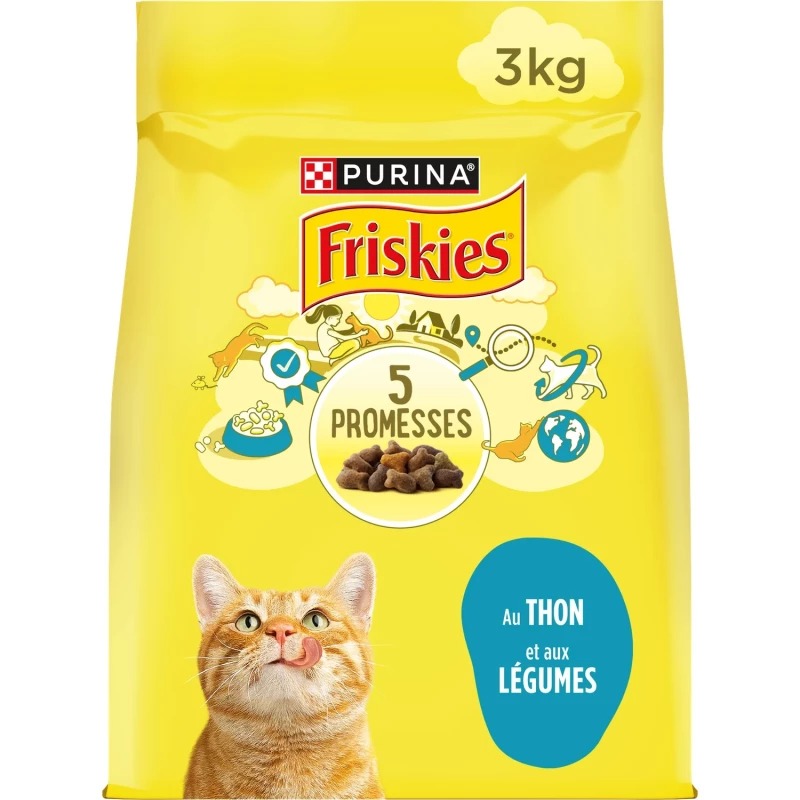 Friskies - Croquettes pour chat thon & légumes