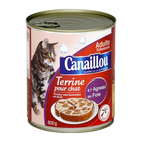 Canaillou -  Terrine pour chat à l'agneau/veau