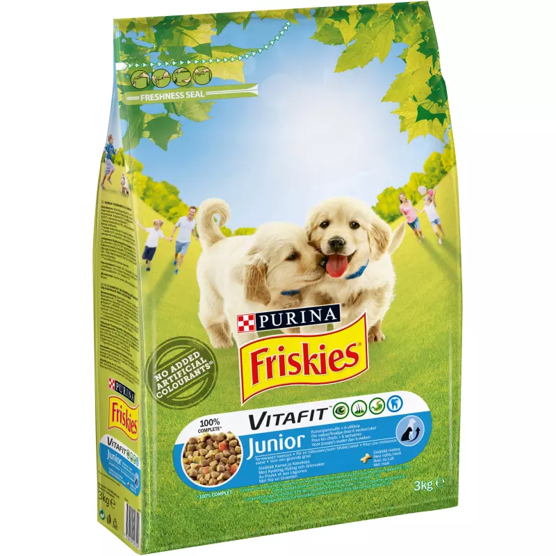 Friskies - Croquettes poulet pour chien Junior