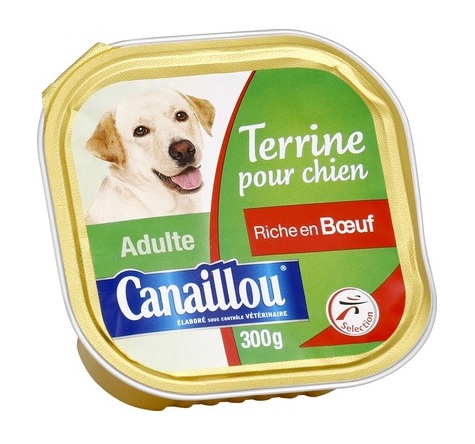 Canaillou - Terrine pour chien adulte riche en bœuf 300g
