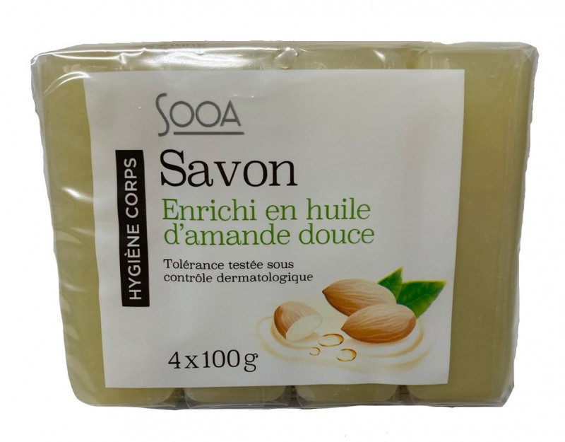 Sooa - Savons enrichis en huile d'amande douce