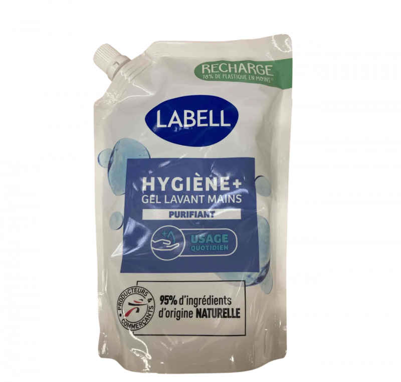 Labell - Recharge gel lavant hygiène + purifiant 500ml