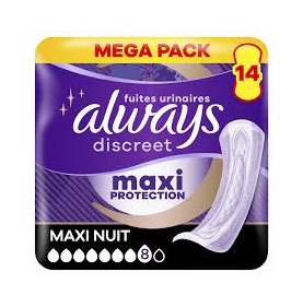 Always - Serviettes hygiéniques ultimate nuit x14