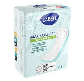 Labell - Serviettes hygiéniques maxi confort super x16