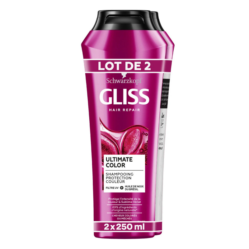 Schwarzkopf - Shampoing protection couleur Gliss