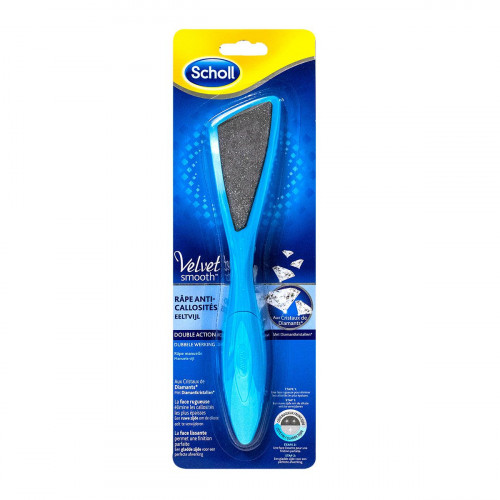 Scholl - Râpe pied anti-callosités cristaux de diamants