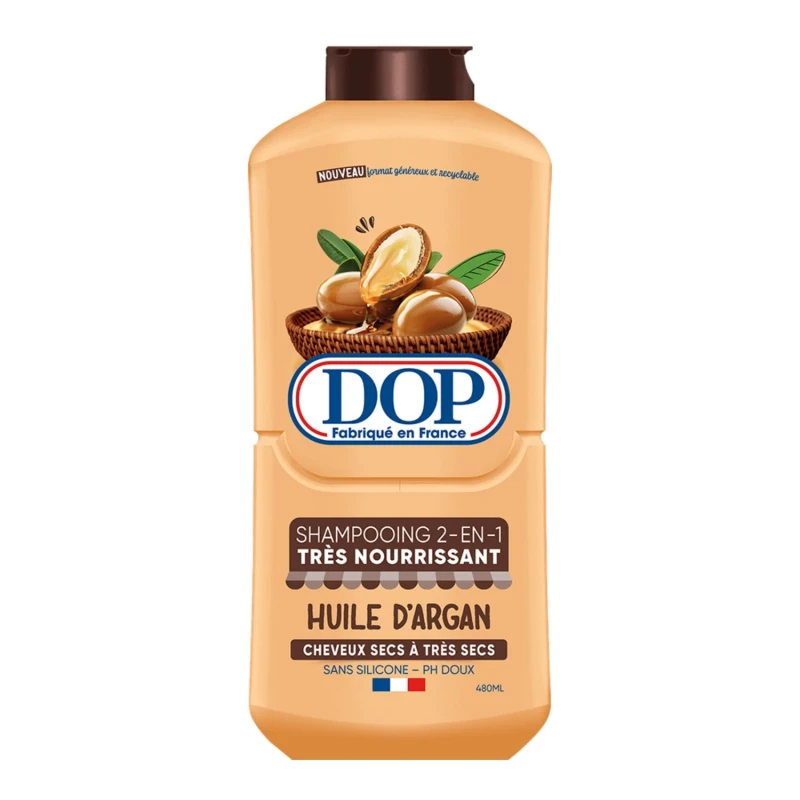 Dop - Shampoing très nourissant huile d'argan 2en1 480ml