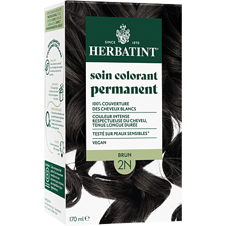 Herbatint - Coloration cheveux 2N brun