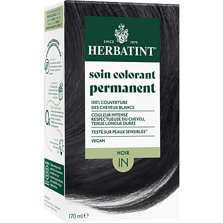 Herbatint - Soin colorant permanent 1N NOIR