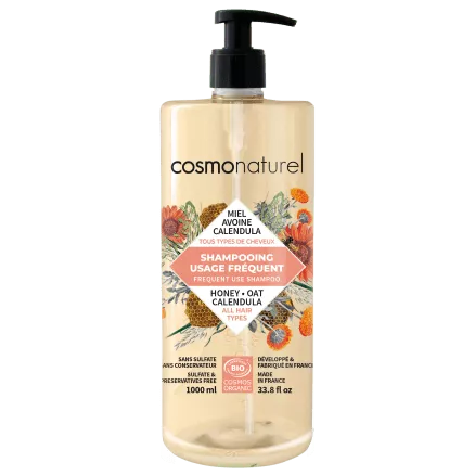 Cosmo Naturel - Shampoing fréquent miel avoine calendula