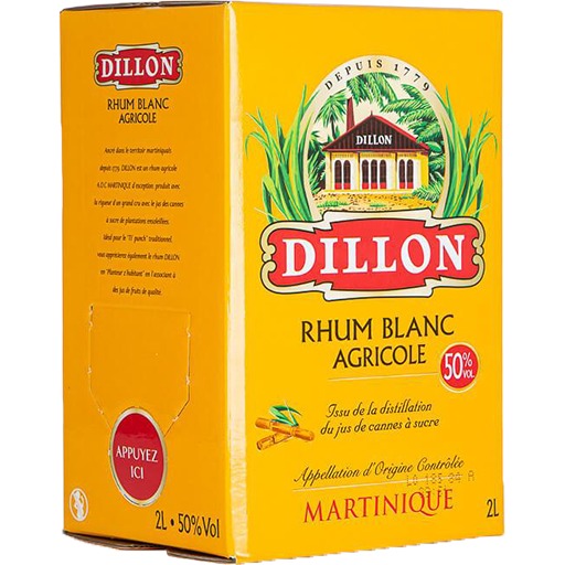 Dillon -  Rhum blanc 50° 2L