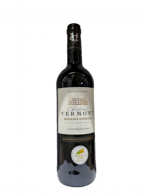 Château Vermont - AOP Bordeaux supérieur 2021,Rouge