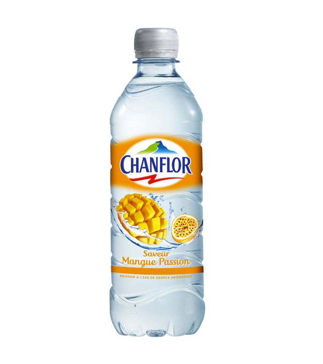 Chanflor - Boisson à l'eau de source aromatisée mangue passion 50cl
