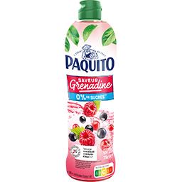 Paquito -  Sirop de grenadine sans sucre ajouté