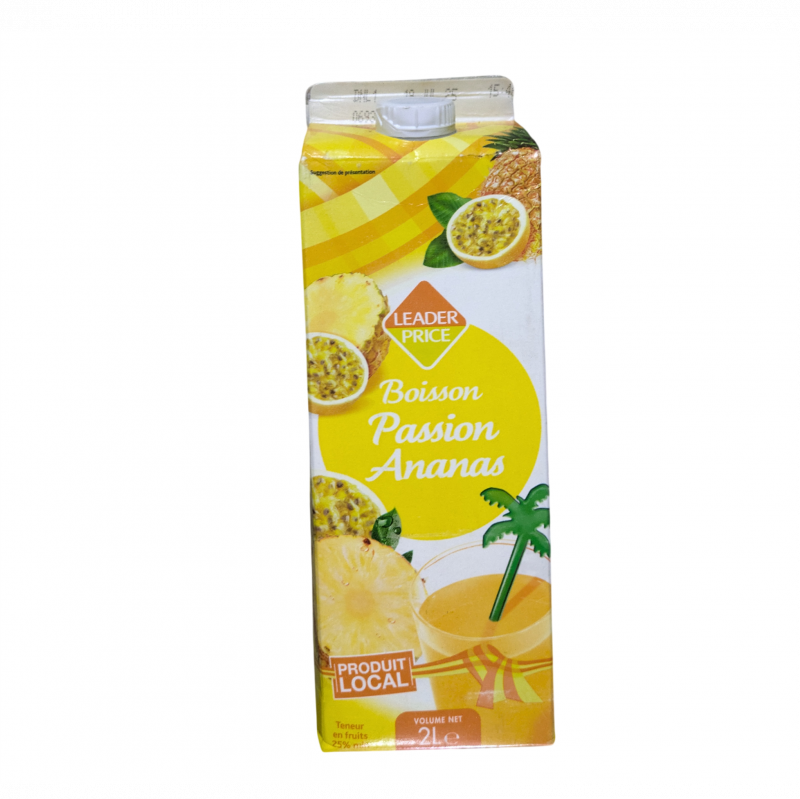 Leader Price - Boisson ananas passion 2L