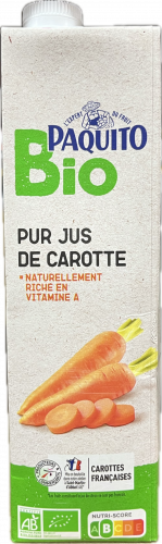 Paquito - Pur jus de carottes Bio