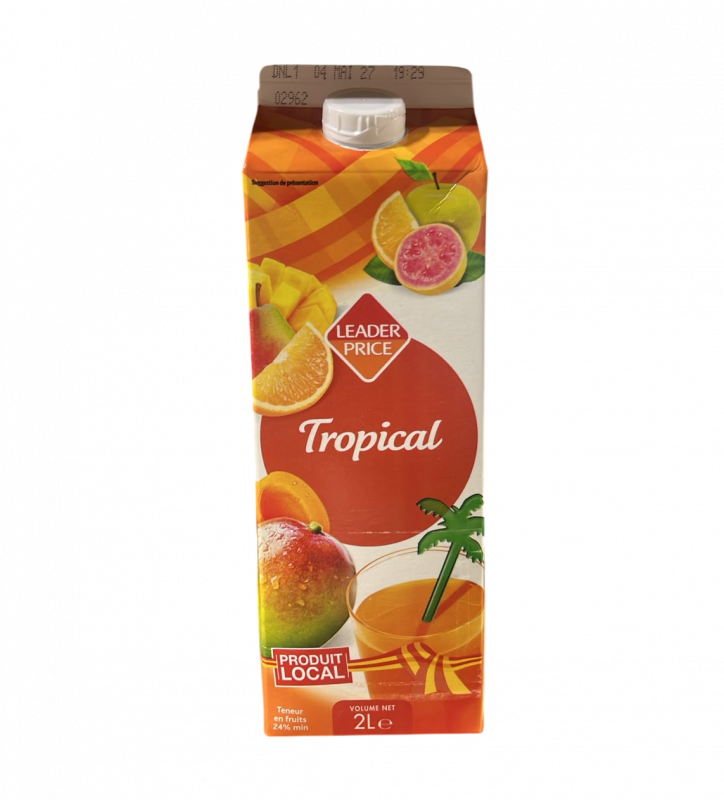 Leader Price - Jus à base de concentré tropical 2L