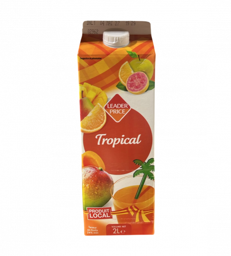 Leader Price - Jus à base de concentré tropical 2L