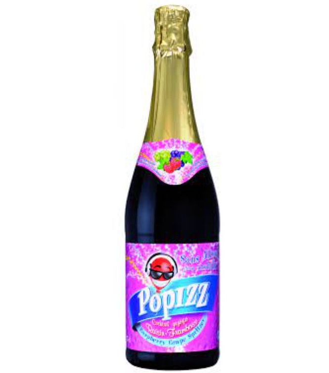 Popizz - Boisson pétillante raisin  framboise