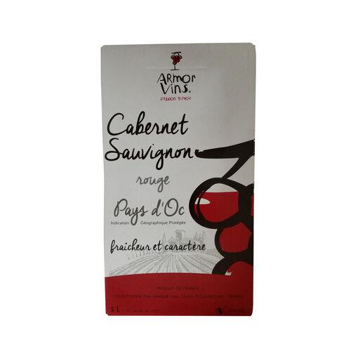 Vin rouge Pays d'Oc Cabernet Sauvignon BIO / IGP - Bib 3L