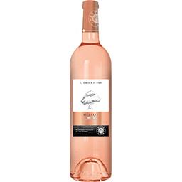 La croix du pin - Merlot Pays d'oc IGP 2024, vin rosé
