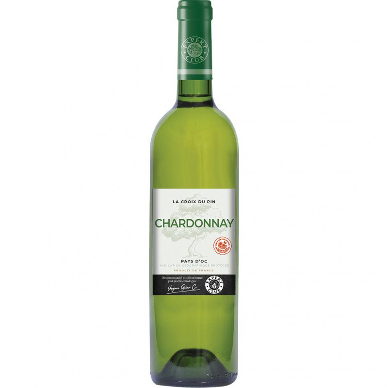 Expert Club - IGP OC Chardonnay Croix du Pin , vin blanc