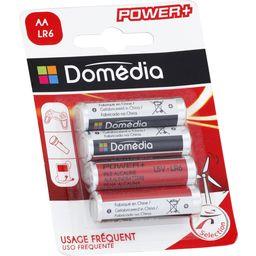 Domédia - Piles alcalines Power+ AA LR6 1,5 V