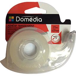 Domédia - Adhésif transparent 25m x19 mm