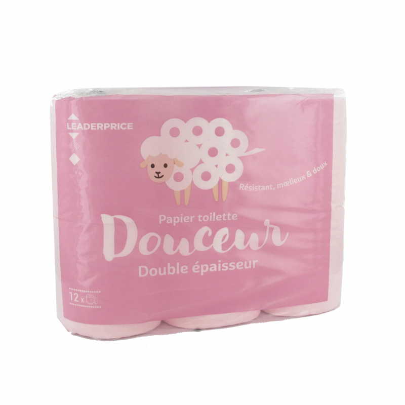 Leader Price - Papier toilette douceur 2 épaisseurs x12
