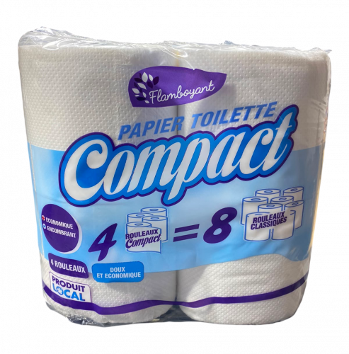 Flamboyant - Papier toilette compact 4=8