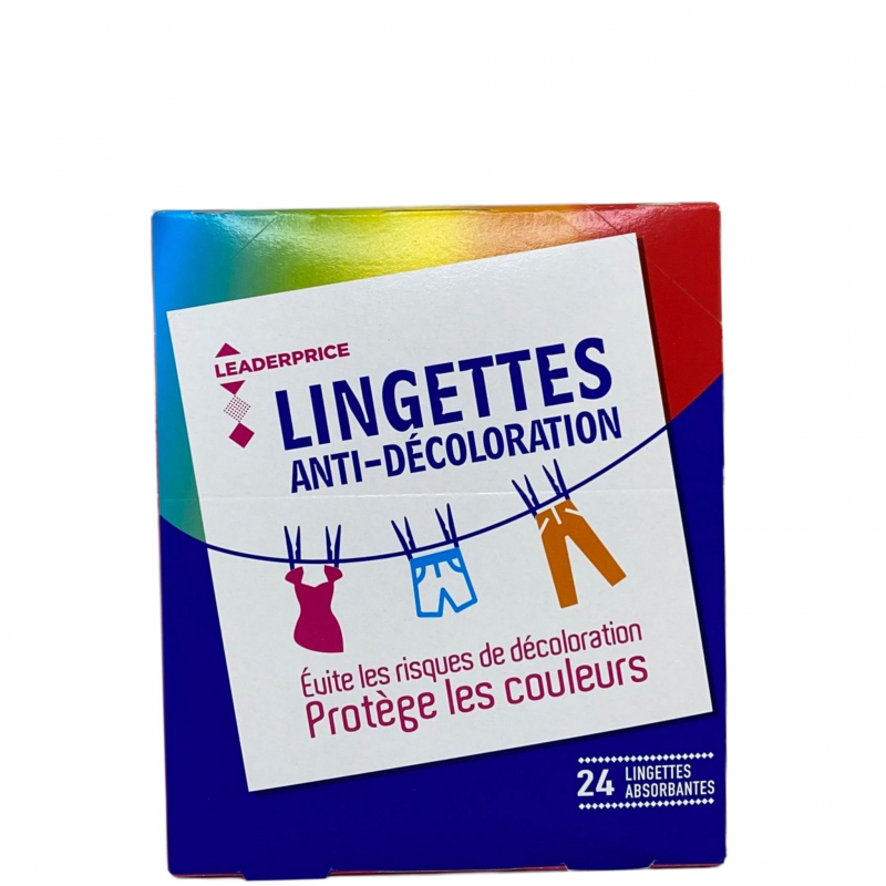 Leader Price - Lingettes anti-décoloration