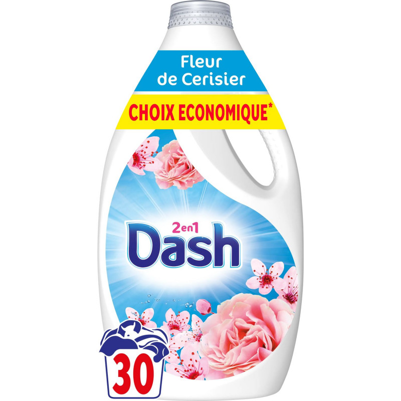 Dash - Lessive liquide 30D Fleur cerisier