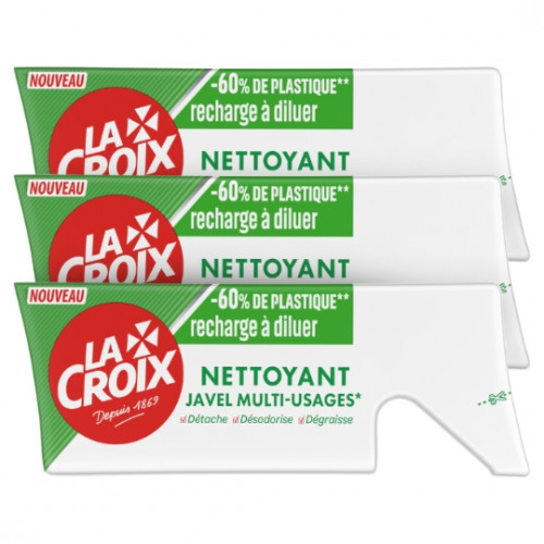 Lacroix - Nettoyant javel recharge à diluer x3