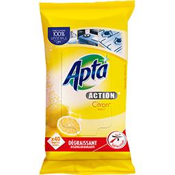 Apta - Lingettes multi-usage Action citron