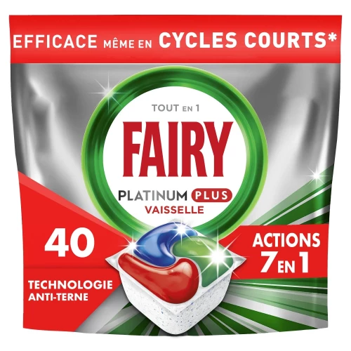Fairy - Pastilles vaisselle Platinium 7en1 X40