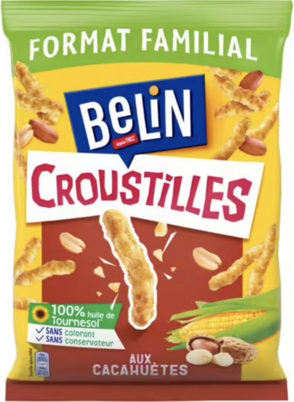 Belin - Biscuits apéritifs Croustilles goût cacahuète