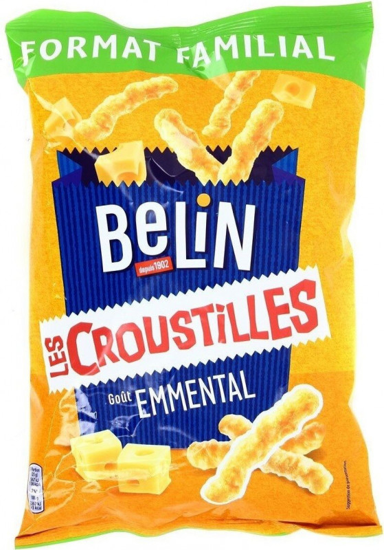 Belin - Biscuits apéritifs Croustilles goût emmental