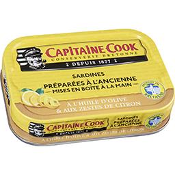 Captaine Cook -  Sardines huile d'olive et zestes de citrons