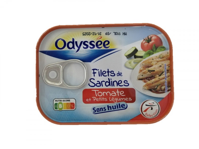 Odyssée -  Filets de sardine tomate/Légumes
