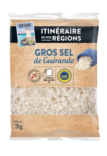 Gros sel de Guérande en sachet 1 kg