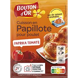 Bouton d'Or - Cuisson en papillote pour poulet paprika tomate