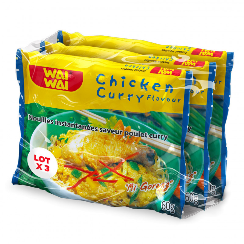Wai Wai - Nouilles saveur poulet curry
