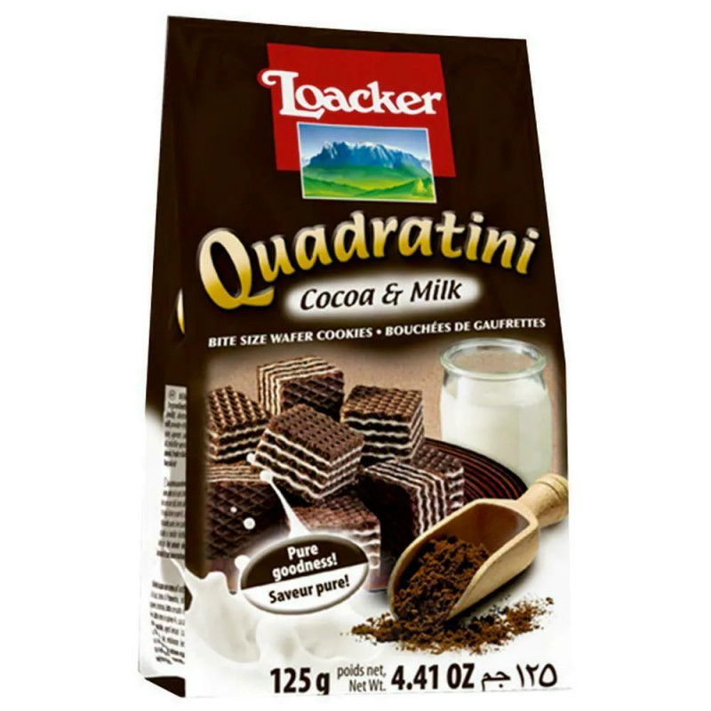 Loacker - Gaufrettes Quadratini cacao & lait