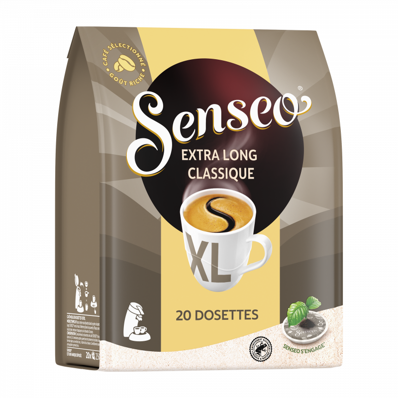 Senseo -  Dosettes de café compatibles Senseo Classique Extra Long