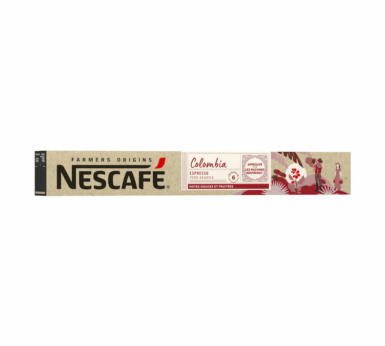 Nescafé - Capsules comptabiles Nespresso Colombie force 6