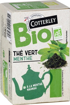 Cotterley - Thé vert à la menthe bio